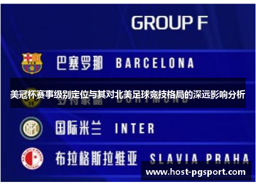 美冠杯赛事级别定位与其对北美足球竞技格局的深远影响分析 美冠杯赛事级别定位与其对北美足球竞技格局的深远影响分析